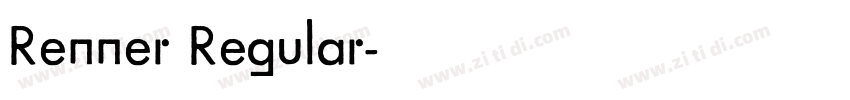 Renner Regular字体转换